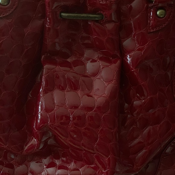 Donald J Pliner Red Patent Leather Hobo - Picture 7 of 8